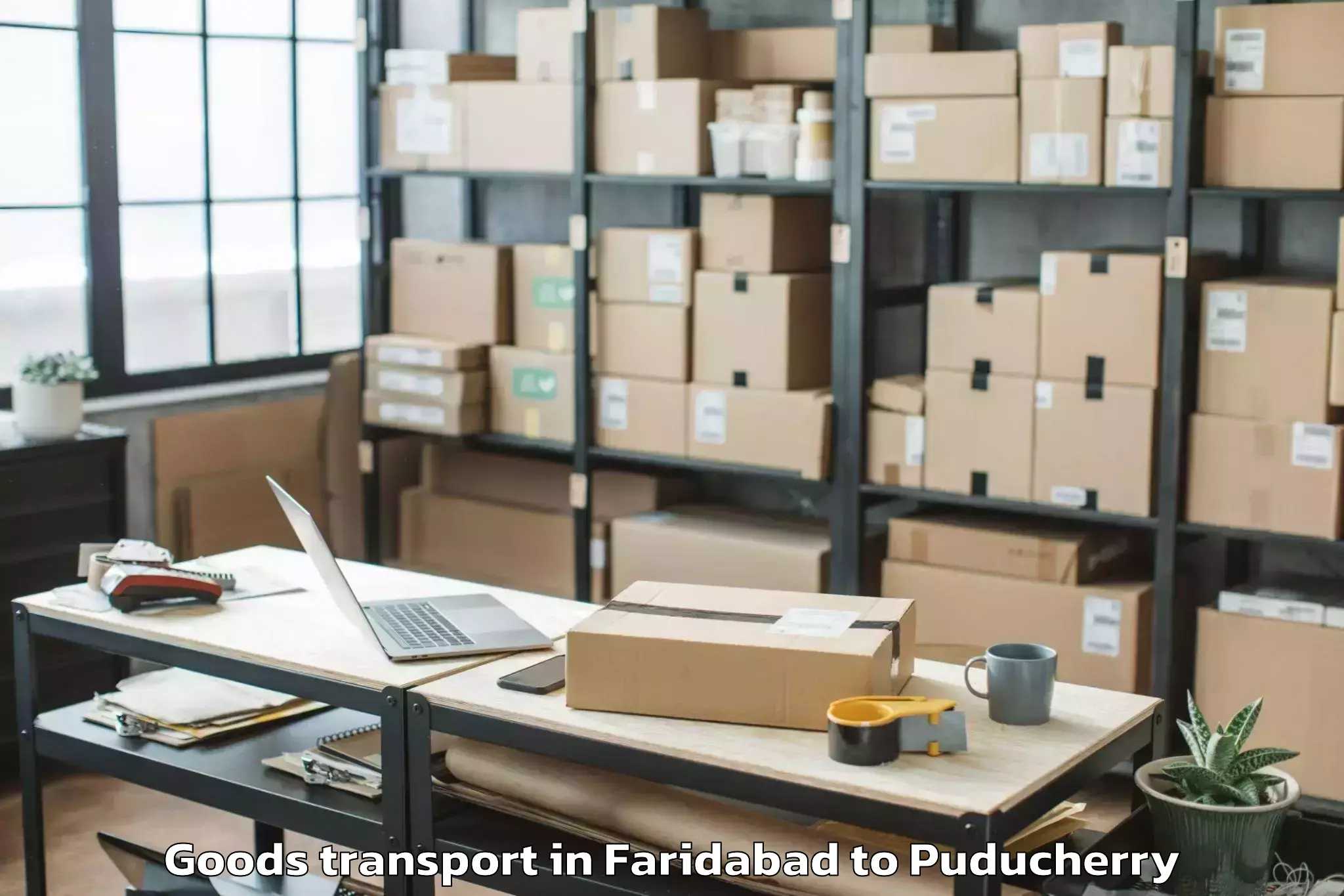 Faridabad to Thirunallar Goods Transport Booking